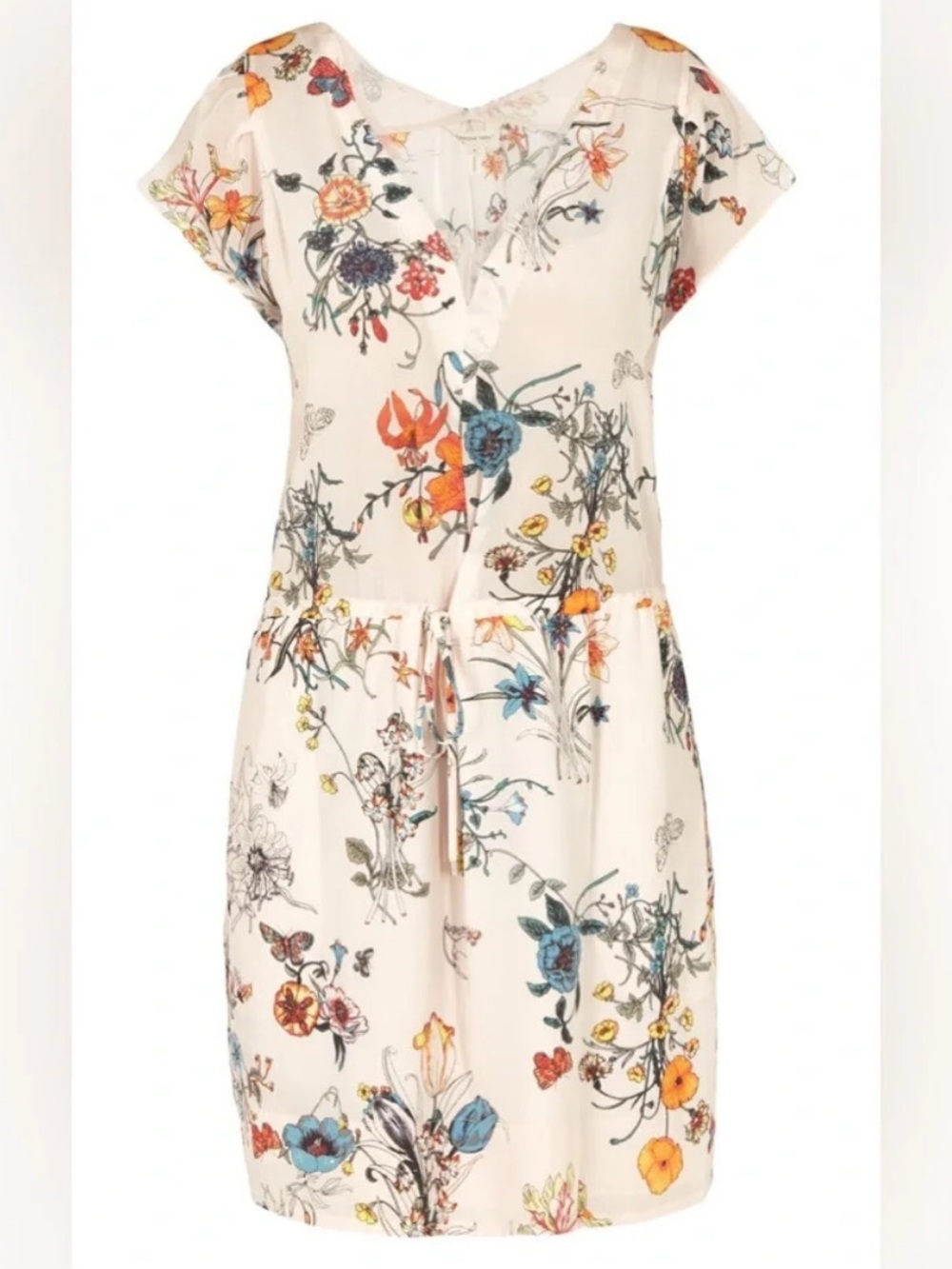 Rebecca Taylor 100% silk Meadow floral dress size 6